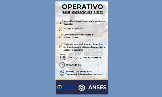 Florencio Varela – Operativo territorial integral - PAMI – ANSES – Migraciones